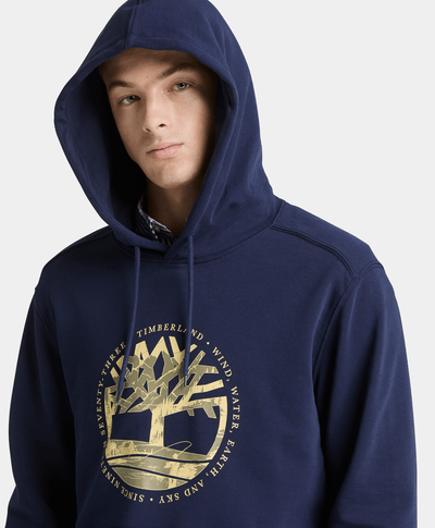Sudadera con gorro y estampado Lake House para Hombre, Azul