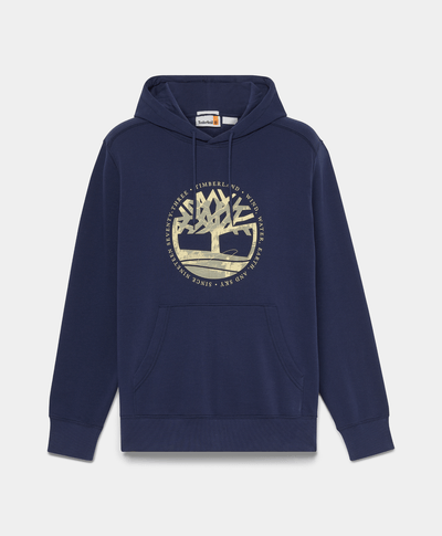 Sudadera con gorro y estampado Lake House para Hombre, Azul