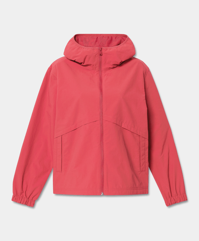 Chamarra Rompevientos para Mujer, Rojo
