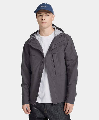 Chamarra Impermeable de Temporada Benton para Hombre, Negro
