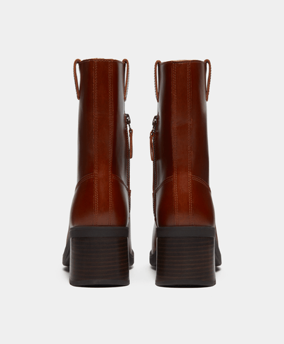 Botas Bellevaux con cierre lateral para Mujer, Café