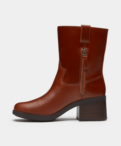 Botas Bellevaux con cierre lateral para Mujer, Café