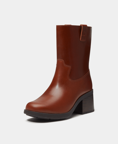 Botas Bellevaux con cierre lateral para Mujer, Café
