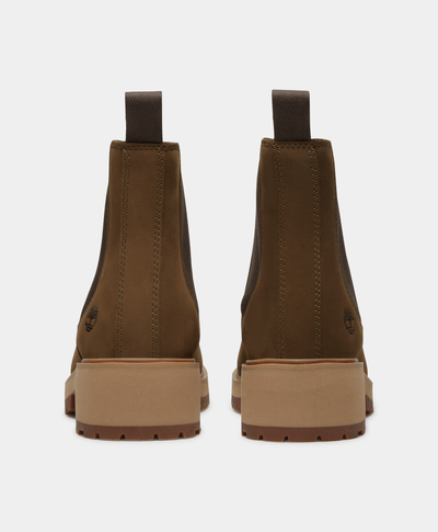 Botas Chelsea Carnaby Row para Mujer, Café