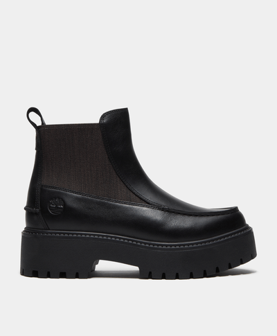 Botas Chelsea con plataforma Stone Street para Mujer, Negro