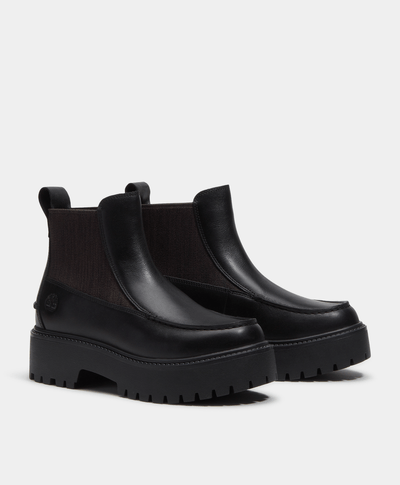 Botas Chelsea con plataforma Stone Street para Mujer, Negro