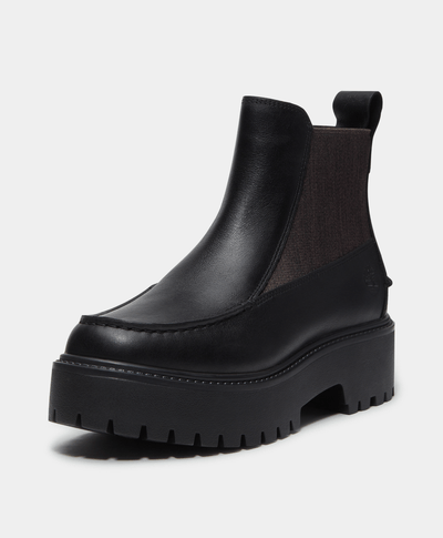 Botas Chelsea con plataforma Stone Street para Mujer, Negro