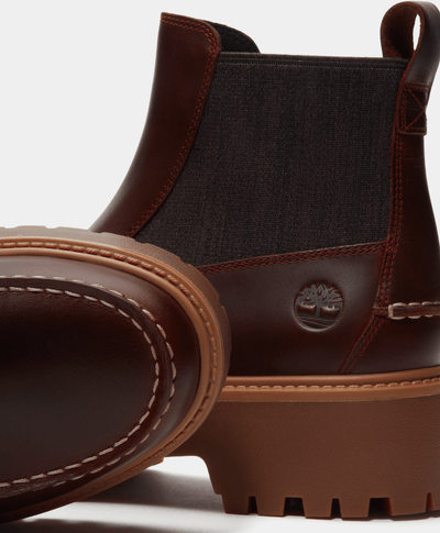 Botas Chelsea con plataforma Stone Street para Mujer, Vino