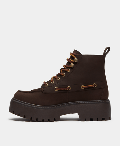 Botas Kiltie con plataforma Stone Street para Mujer, Café