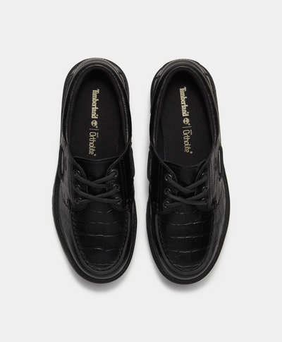 Zapatos náuticos con plataforma Stone Street para Mujer, Negro