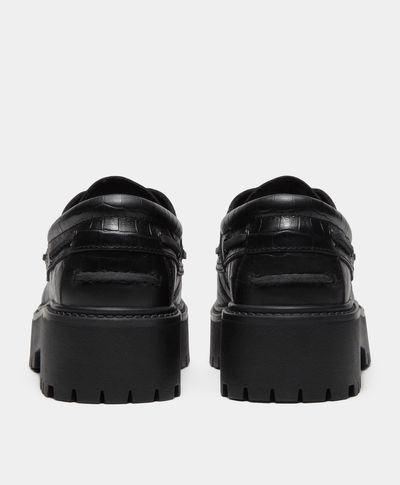 Zapatos náuticos con plataforma Stone Street para Mujer, Negro