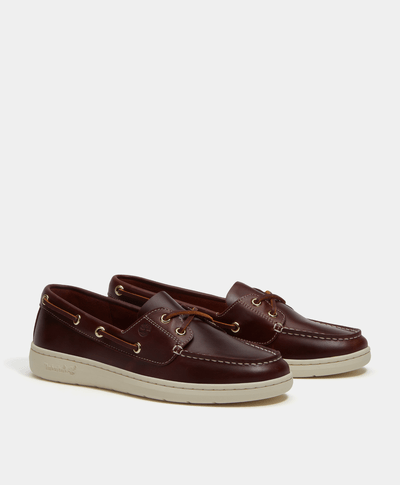 Zapatos náuticos Portofino Pier para Mujer, Vino