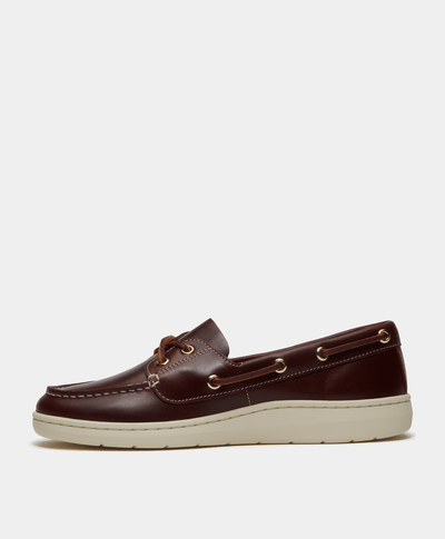 Zapatos náuticos Portofino Pier para Mujer, Vino