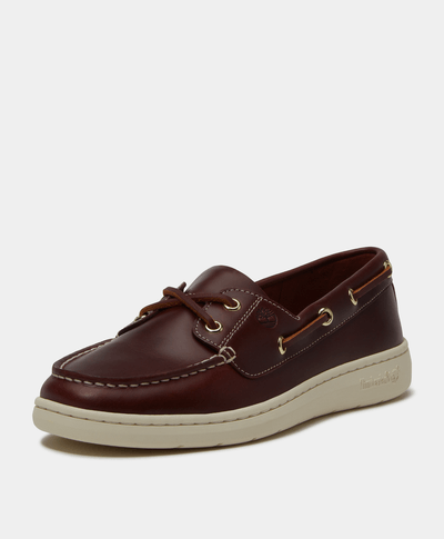 Zapatos náuticos Portofino Pier para Mujer, Vino