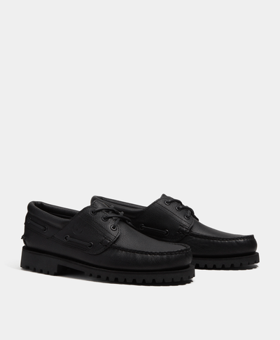 Zapatos náuticos Timberland® Authentic 3-Eye Lug para Hombre, Negro