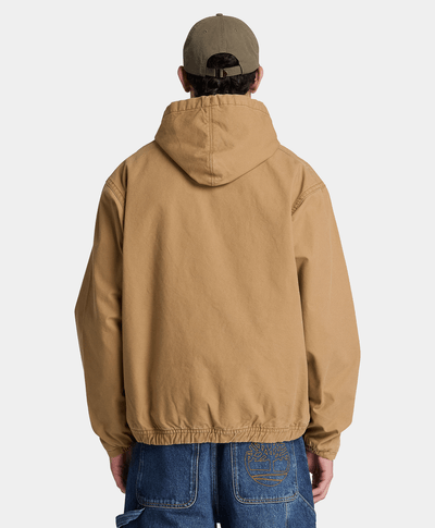 Bomber de algodón con gorro para hombre, Amarillo