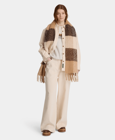 Camisa de pana para mujer, Beige