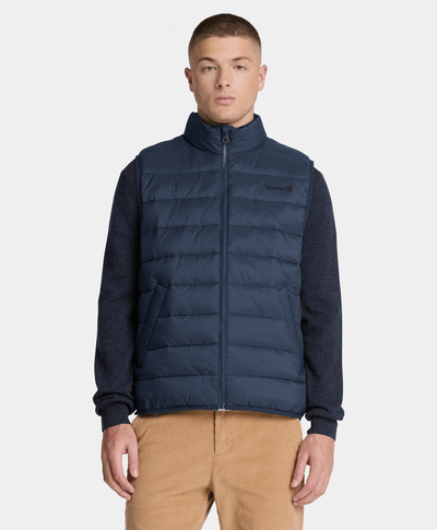 Chaleco puffer ligero para hombre, Azul