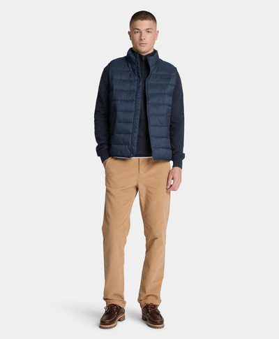 Chaleco puffer ligero para hombre, Azul