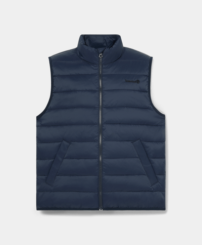 Chaleco puffer ligero para hombre, Azul