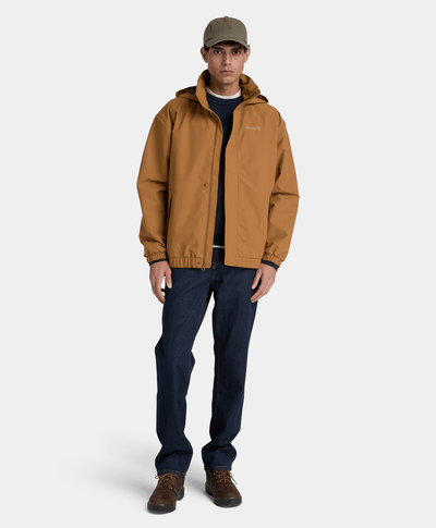 Chamarra bomber impermeable para hombre, Amarillo