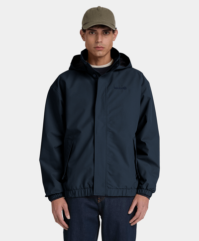 Chamarra bomber impermeable para hombre, Azul