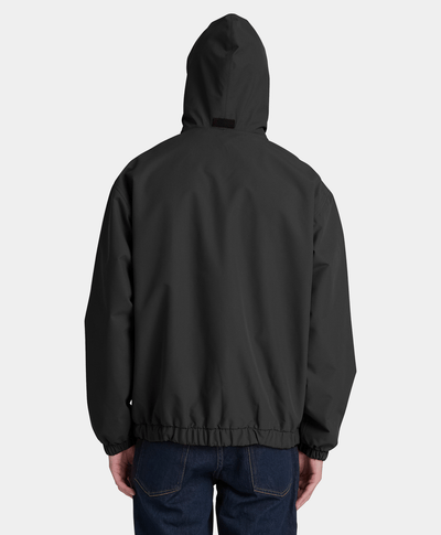 Chamarra bomber impermeable para hombre, Negro