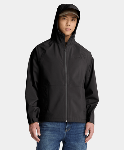 Chamarra impermeable 3L para hombre, Negro