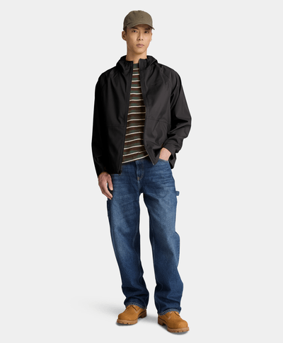 Chamarra impermeable 3L para hombre, Negro