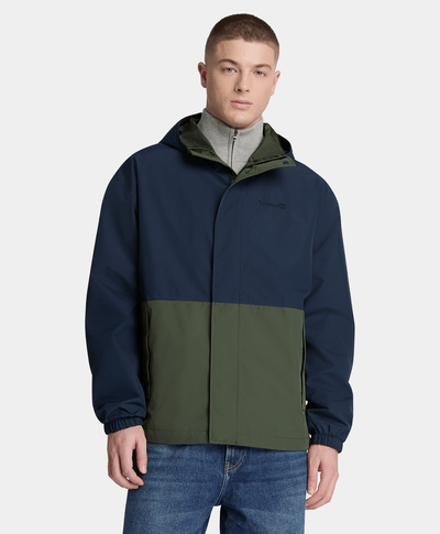 Chamarra impermeable para hombre, Azul