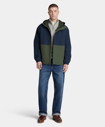Chamarra impermeable para hombre, Azul