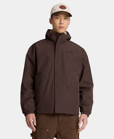 Chamarra impermeable para hombre, Café