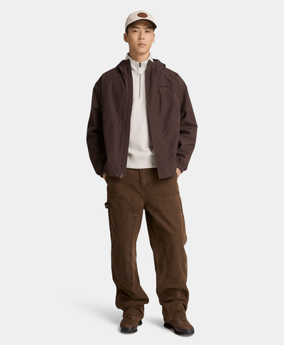 Chamarra impermeable para hombre, Café