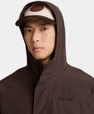 Chamarra impermeable para hombre, Café