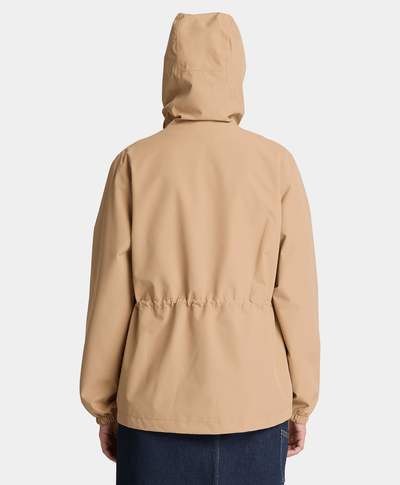 Chamarra impermeable para mujer, Beige
