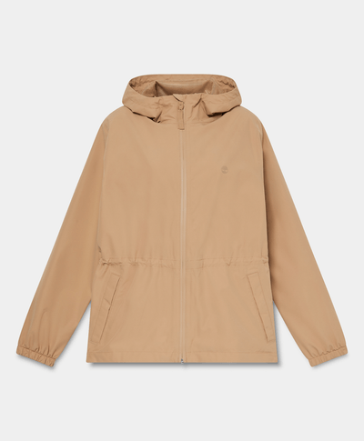 Chamarra impermeable para mujer, Beige