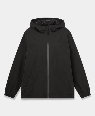Chamarra impermeable para mujer, Negro
