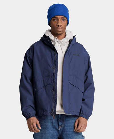 Chamarra impermeable Weatherline para hombre, Azul