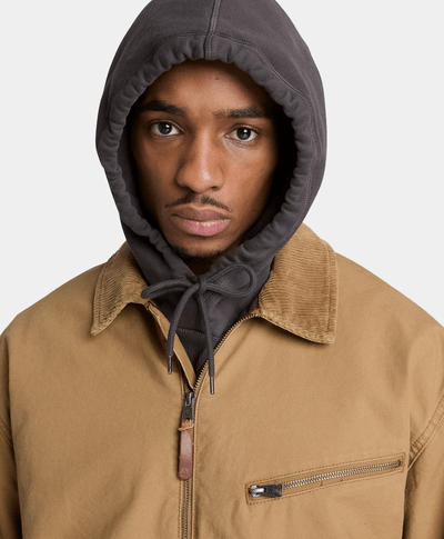 Chamarra Strafford de algodón para hombre, Amarillo