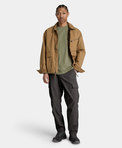 Pantalón cargo stretch secado rápido para hombre, Negro
