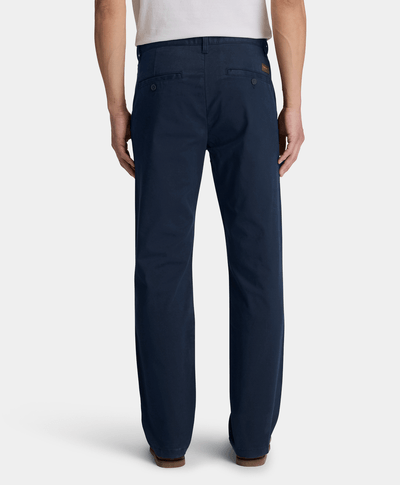 Pantalón chino recto para hombre, Azul