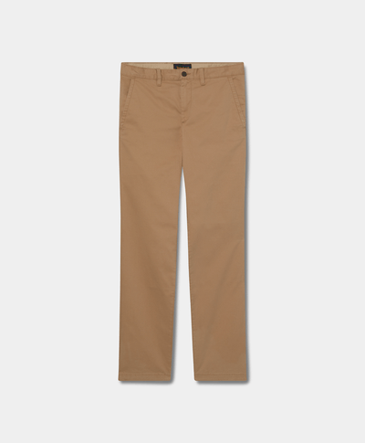 Pantalón chino recto para hombre, Beige