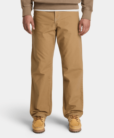 Pantalón de carpintero de algodón Rindge para hombre, Amarillo