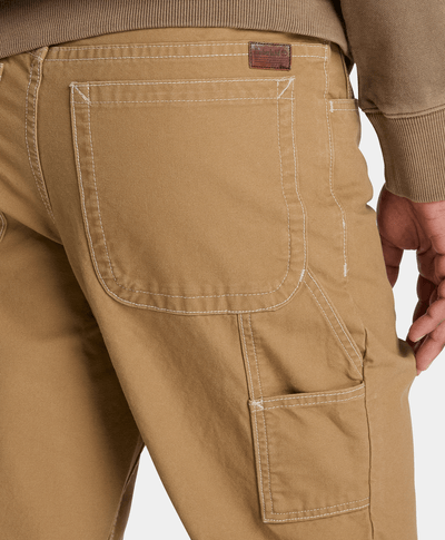 Pantalón de carpintero de algodón Rindge para hombre, Amarillo