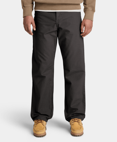 Pantalón de carpintero de algodón Rindge para hombre, Negro