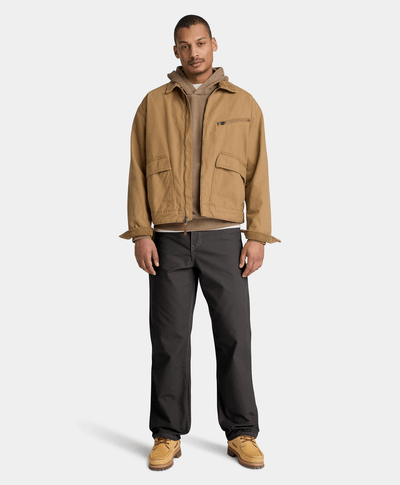 Pantalón de carpintero de algodón Rindge para hombre, Negro