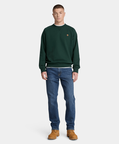 Pantalón de mezclilla recto para hombre, Azul