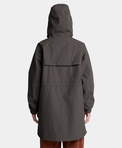 Parka impermeable para mujer, Negro