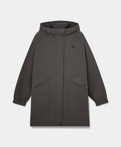Parka impermeable para mujer, Negro
