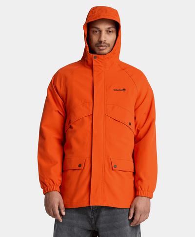 Parka Impermeable Weatherline para hombre, Naranja